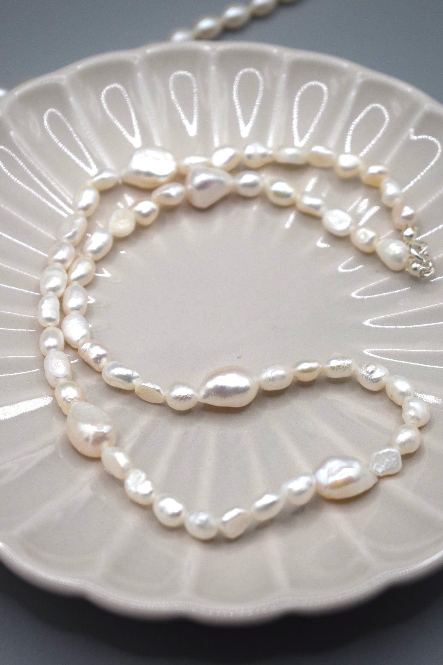 White Pearl Mixer Necklace