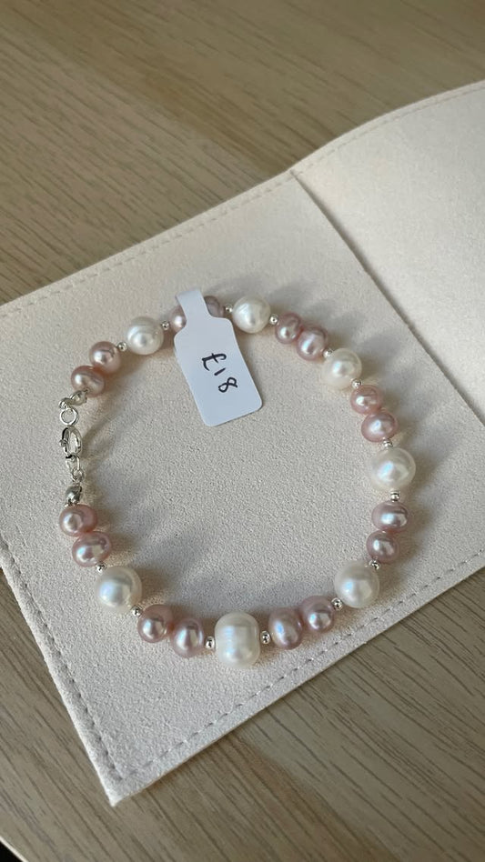 Pink Dreams Pearl Bracelet