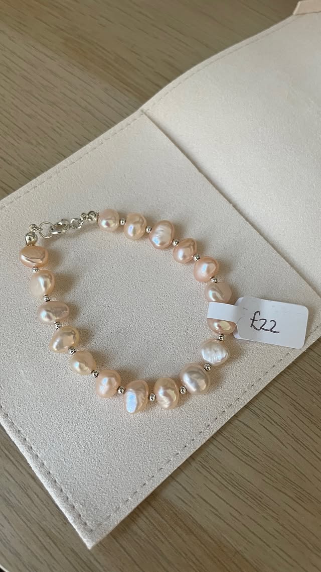Peach Spacer Bracelet