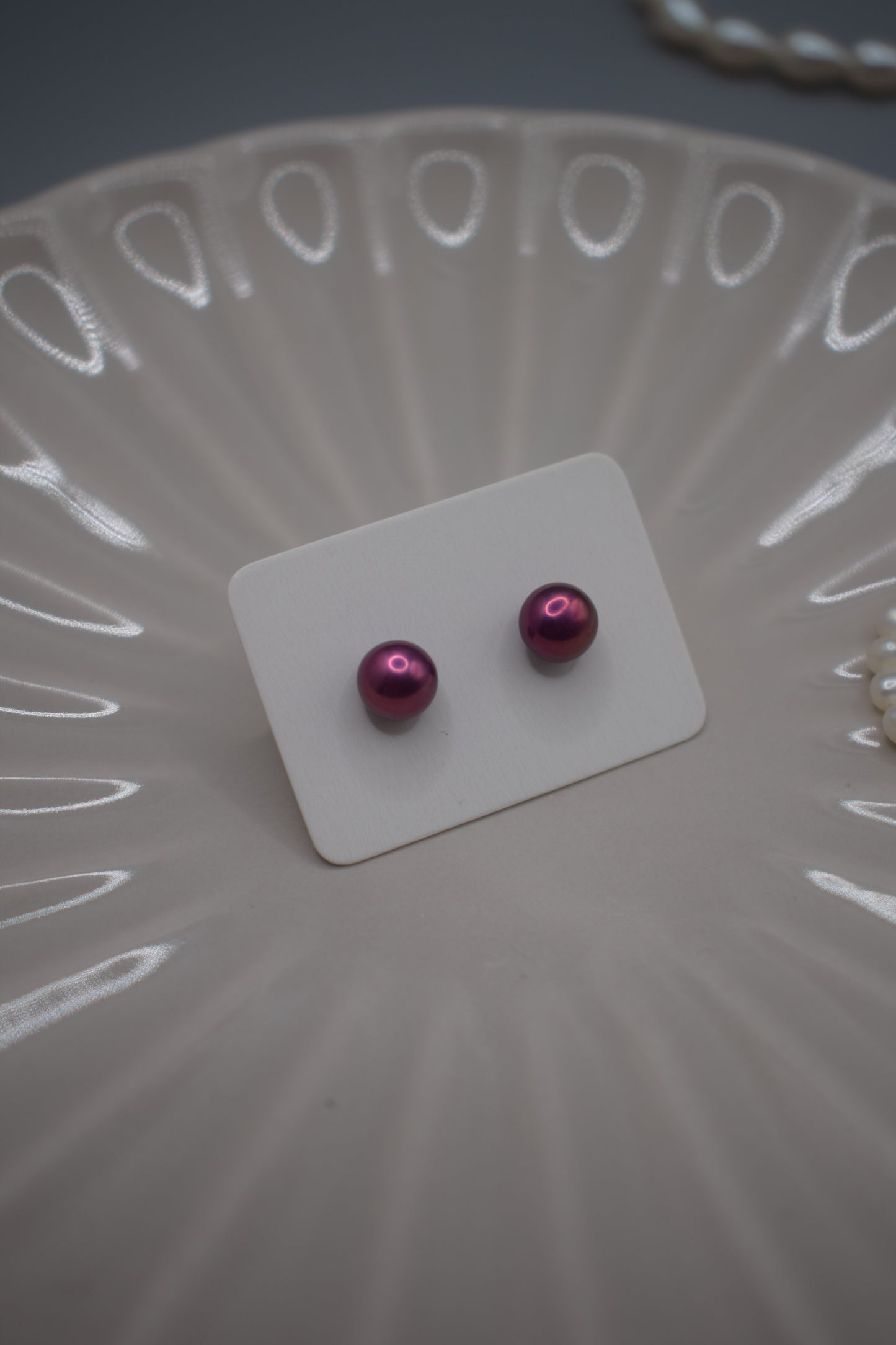 Freshwater Pearl Stud Earrings Variety of Colours // Gift, Birthday, Anniversary, Christmas
