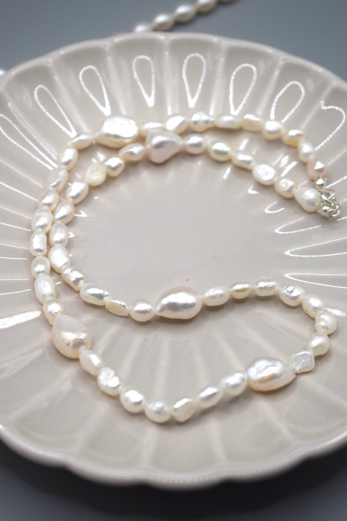 White Pearl Mixer Necklace