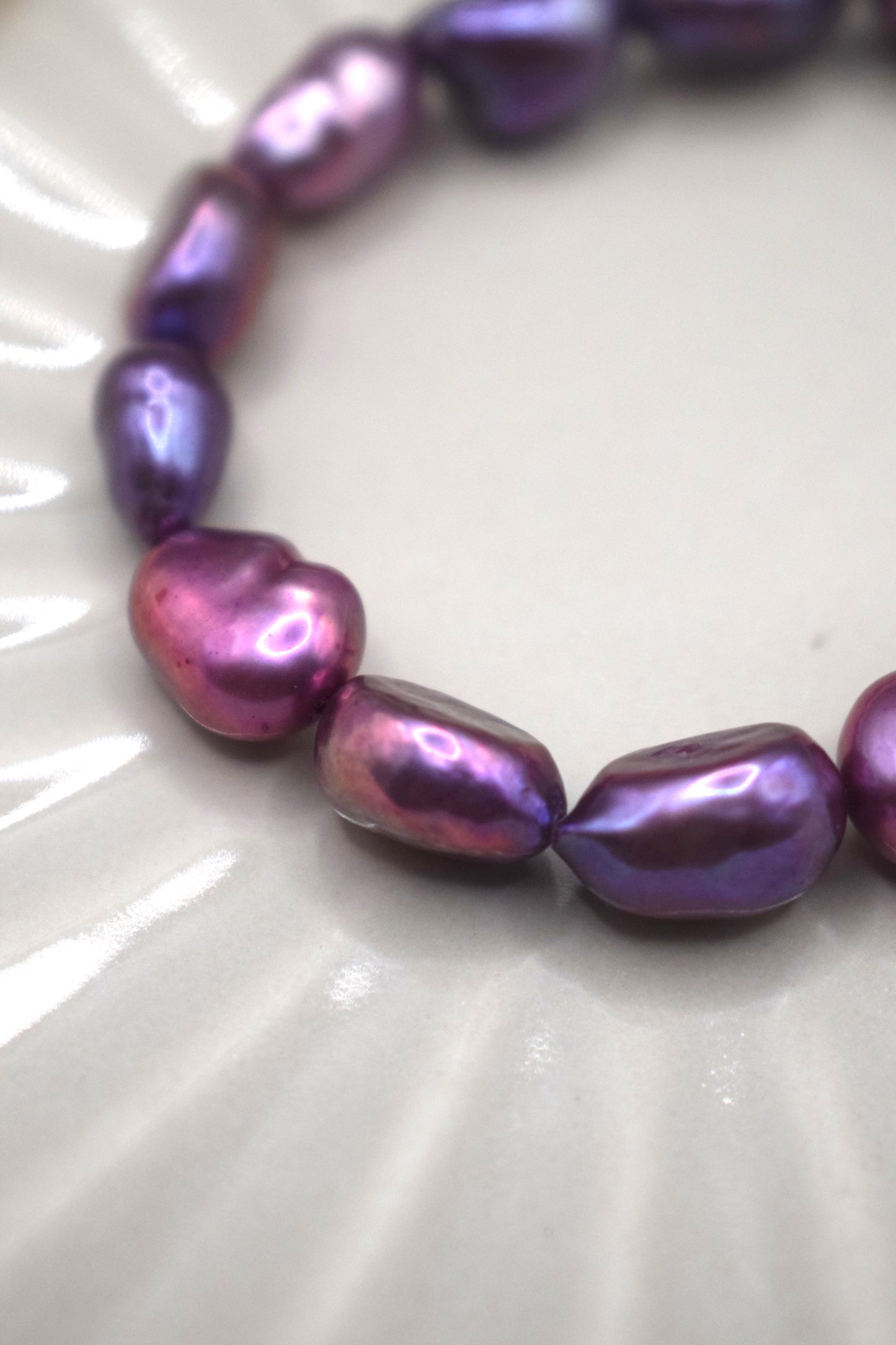 Full Purple Pearl Bracelet