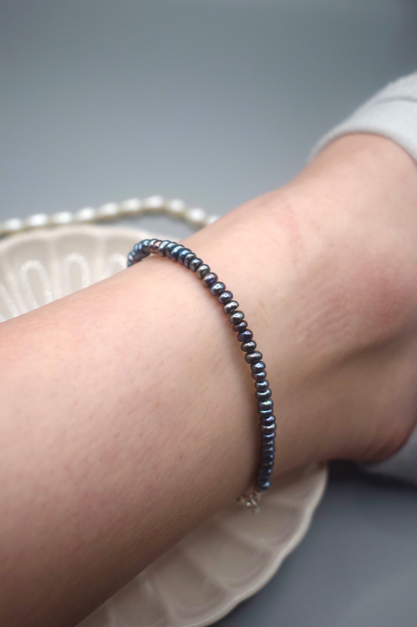 Deep Blue Pearl Anklet