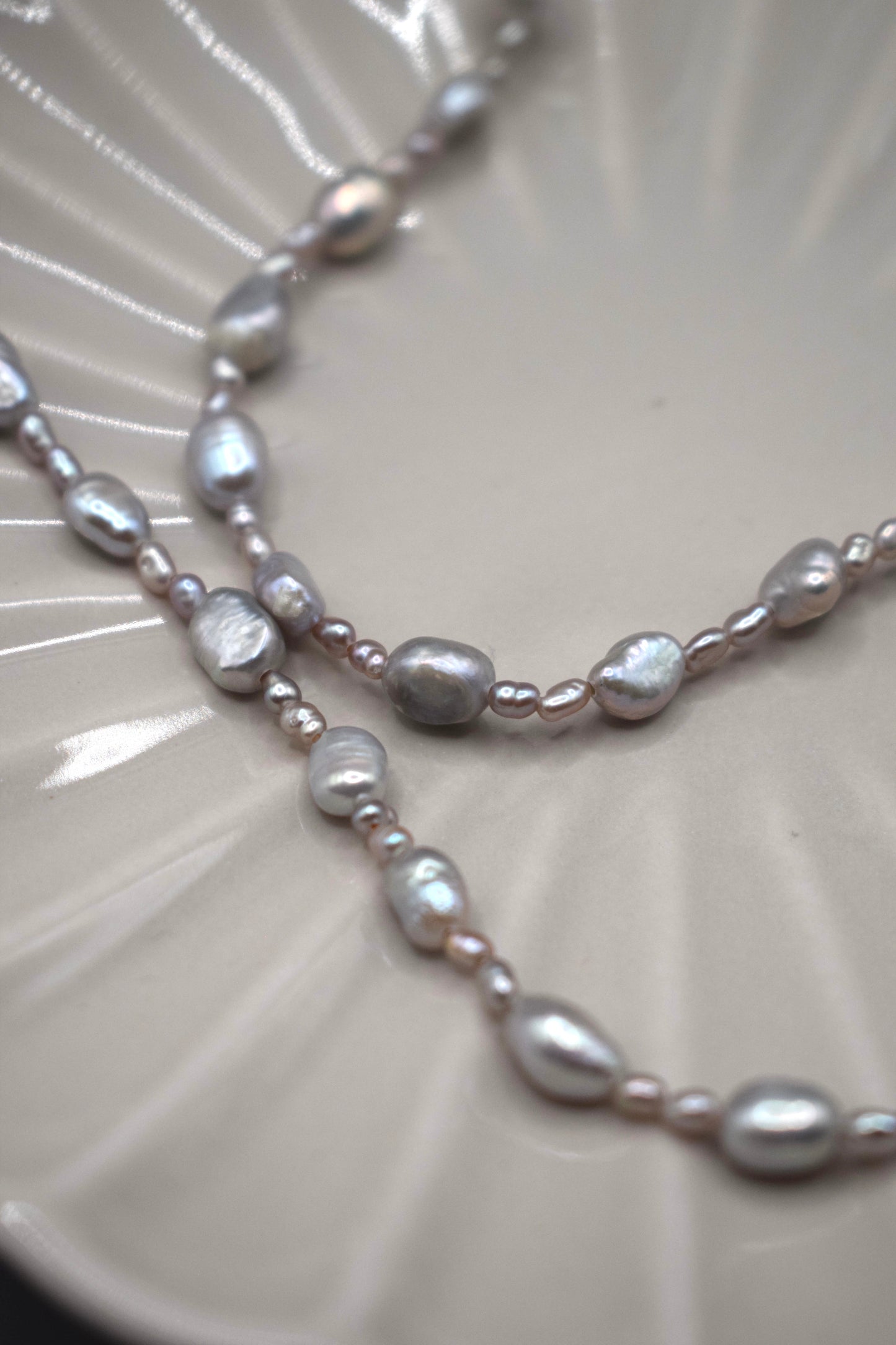 Silver Spacer Necklace