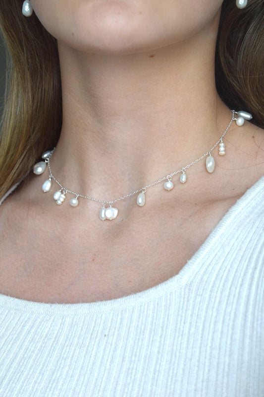 Pearl Waterfall Necklace