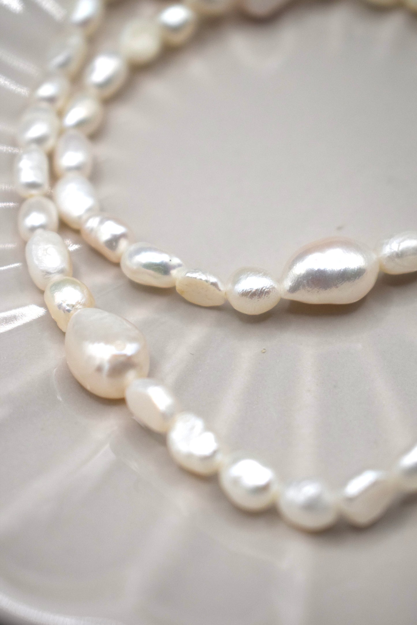 White Pearl Mixer Necklace