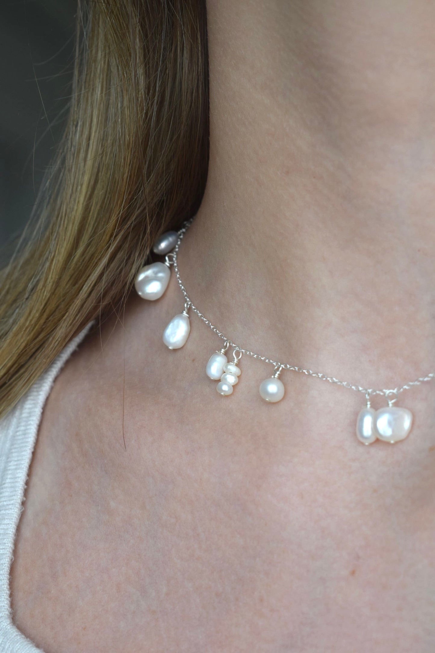 Pearl Waterfall Necklace