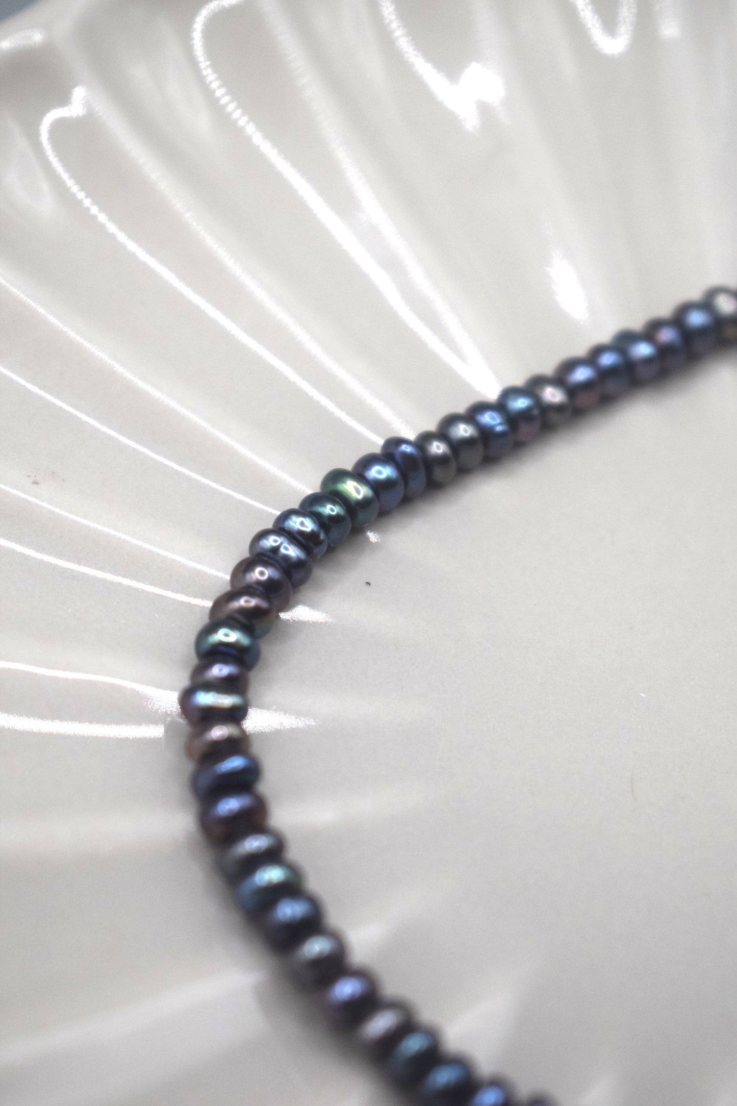 Deep Blue Pearl Anklet