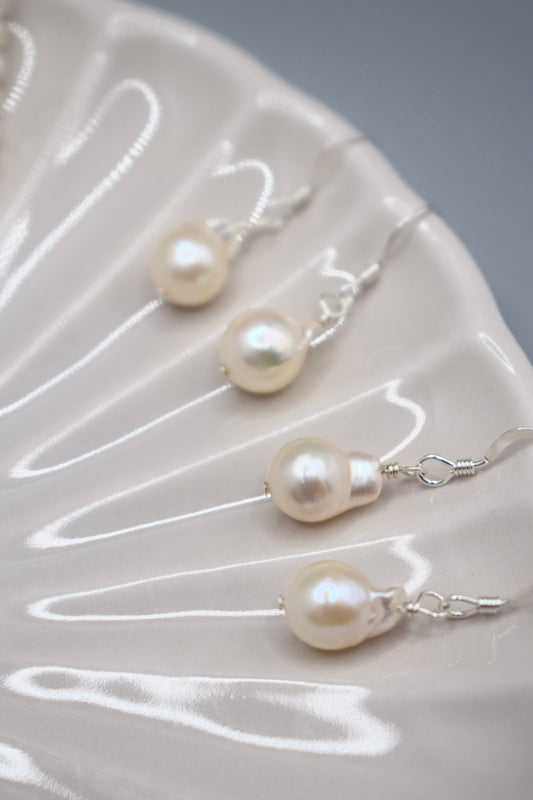 Akoya Tail Pearl Earrings