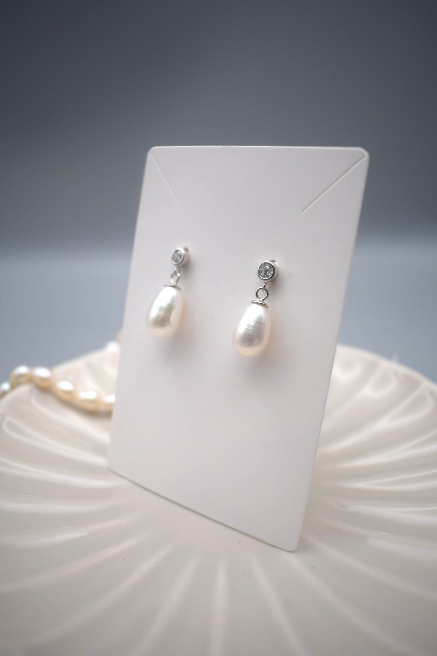 Freya Pearl Stud Earrings