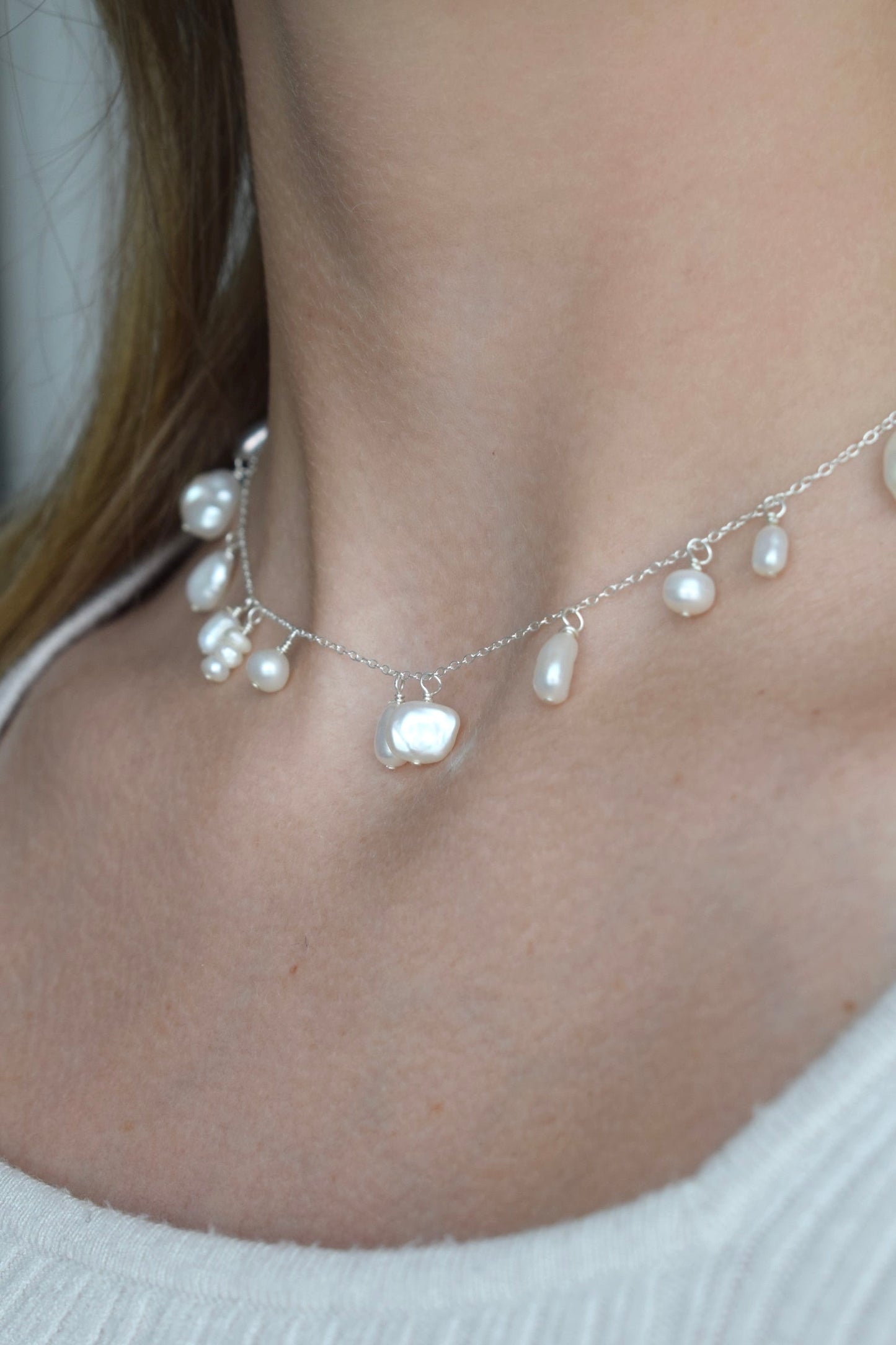 Pearl Waterfall Necklace