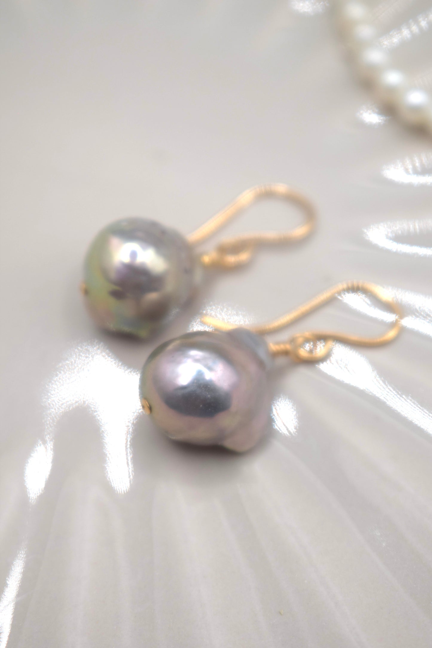 Rainbow Baroque Pearl Earrings