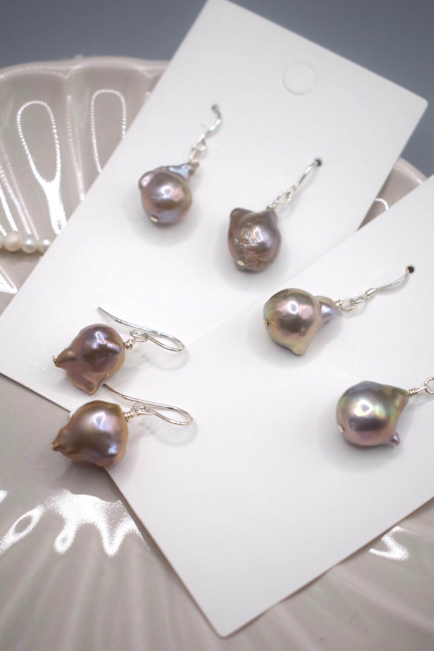 Rainbow Baroque Pearl Earrings