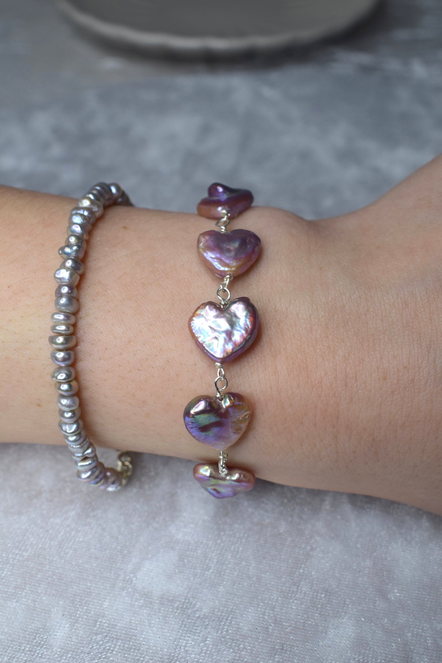 Heart Throb Pearl Bracelet