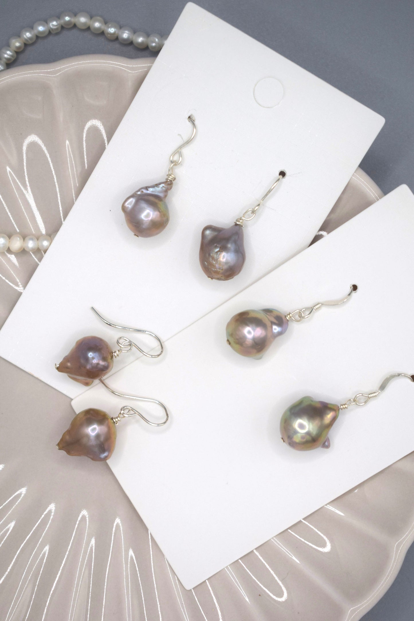 Rainbow Baroque Pearl Earrings