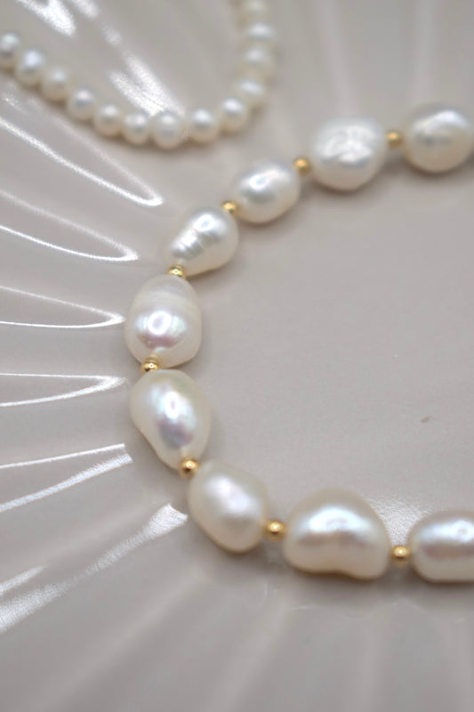 Natural Pearl Bracelet Gold-filled