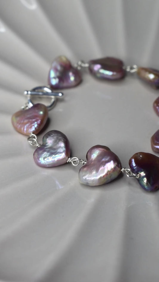 Heart Throb Pearl Bracelet