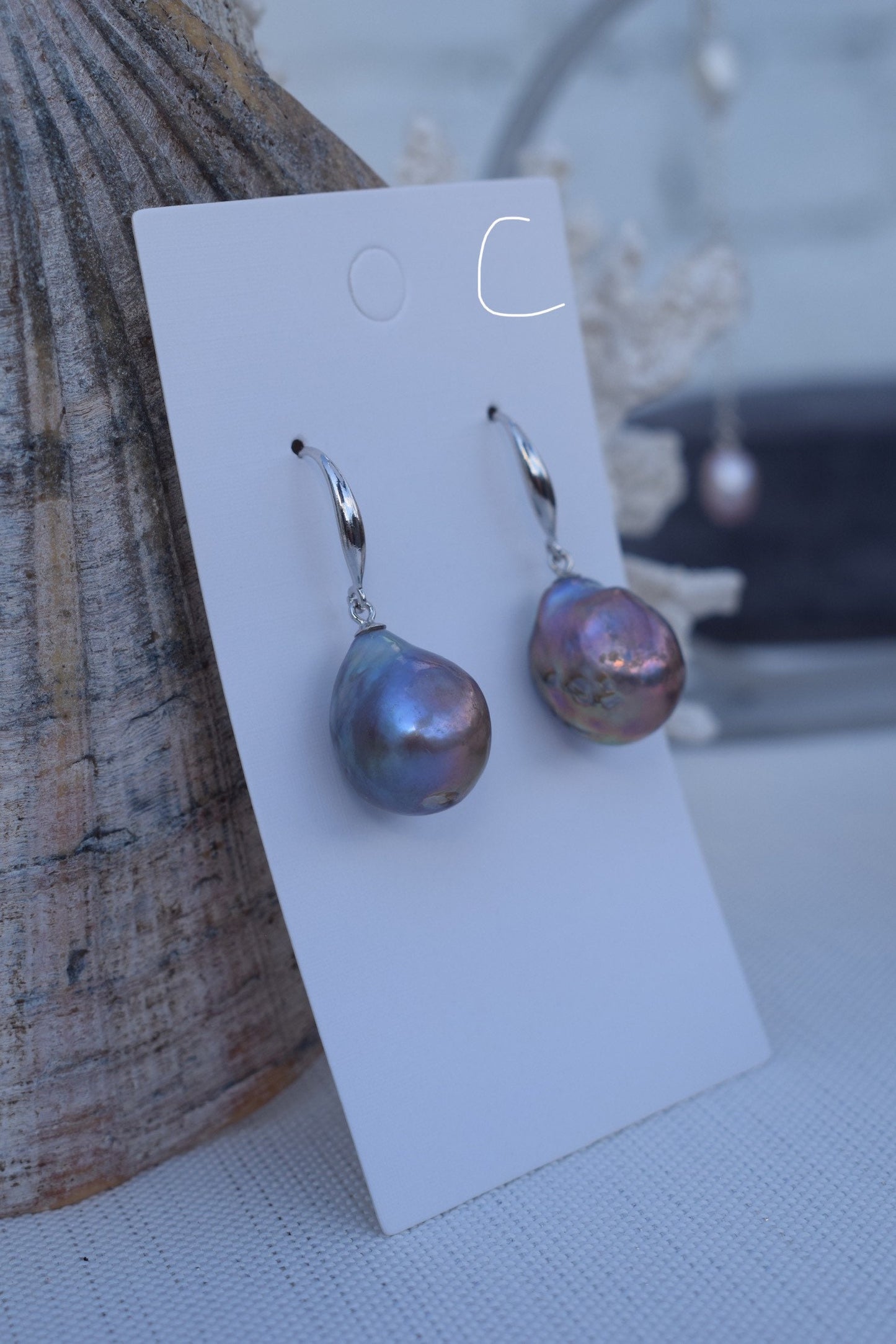 Flame-ball Pearl Earrings - Gift, Birthday, Anniversary, Christmas