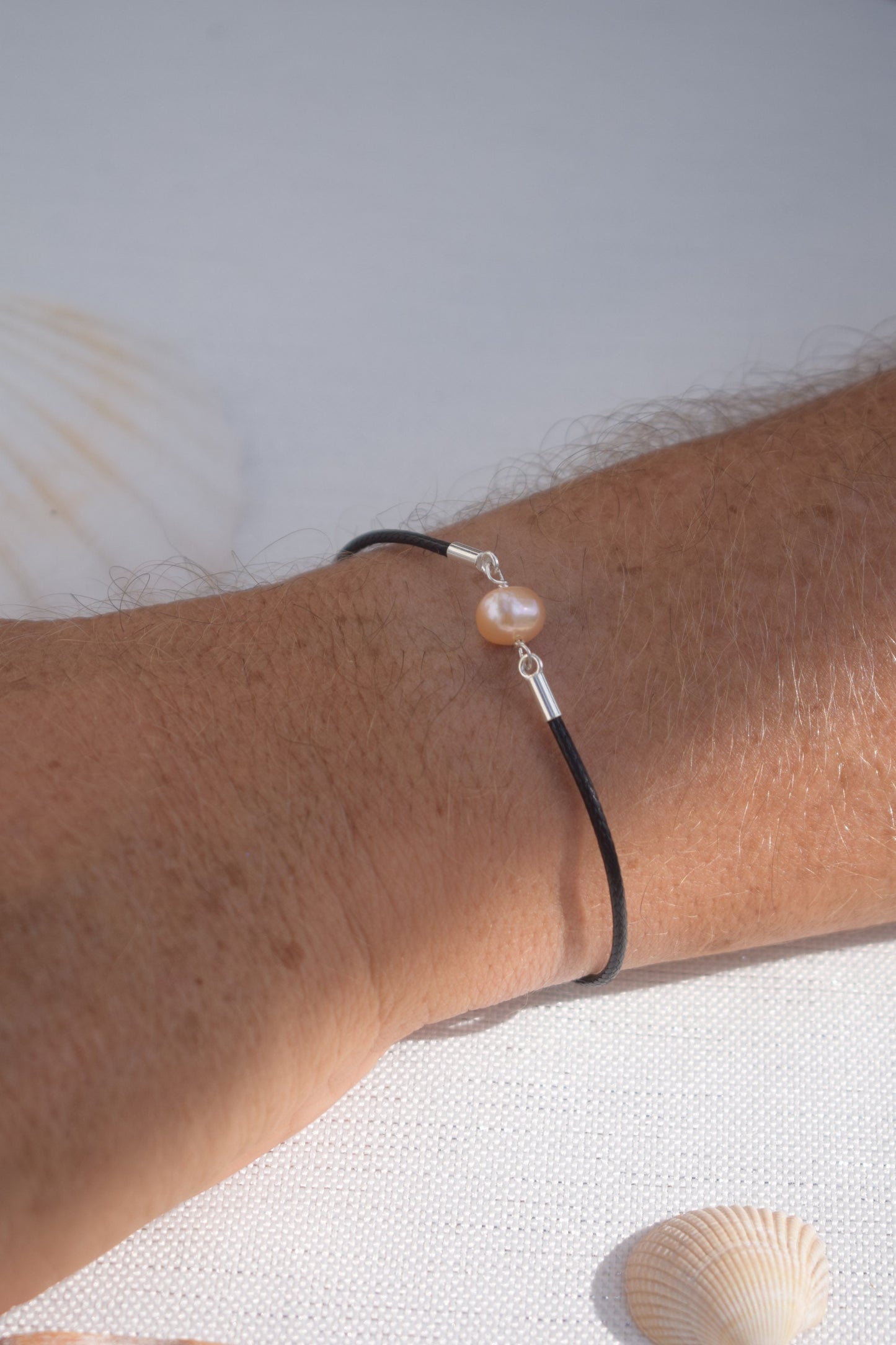 Freshwater Pearl Cord Bracelet - Gift, Birthday, Unisex, Christmas