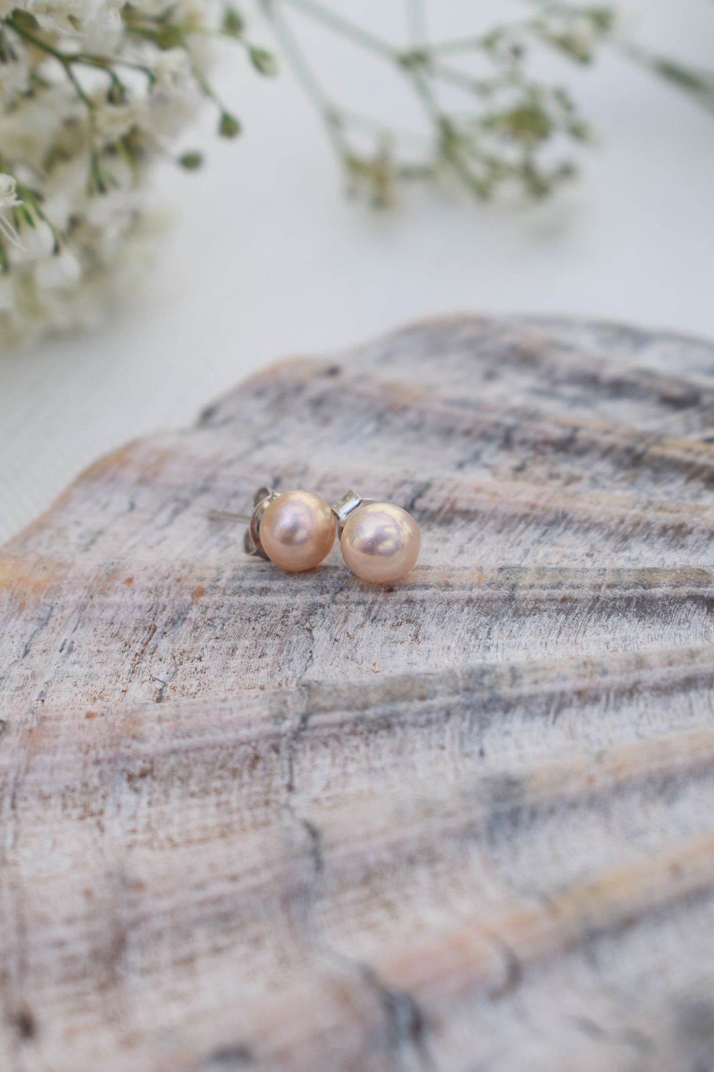 Freshwater Pearl Stud Earrings Variety of Colours // Gift, Birthday, Anniversary, Christmas