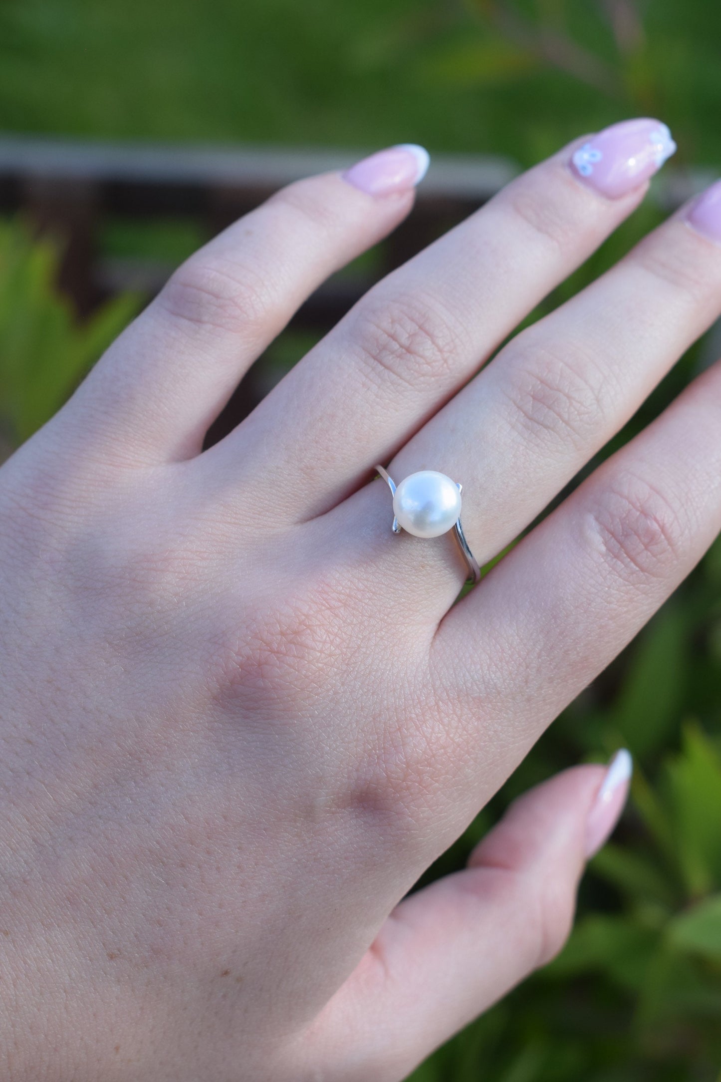 Freshwater Pearl Wave Ring - Gift, Birthday, Anniversary, Christmas