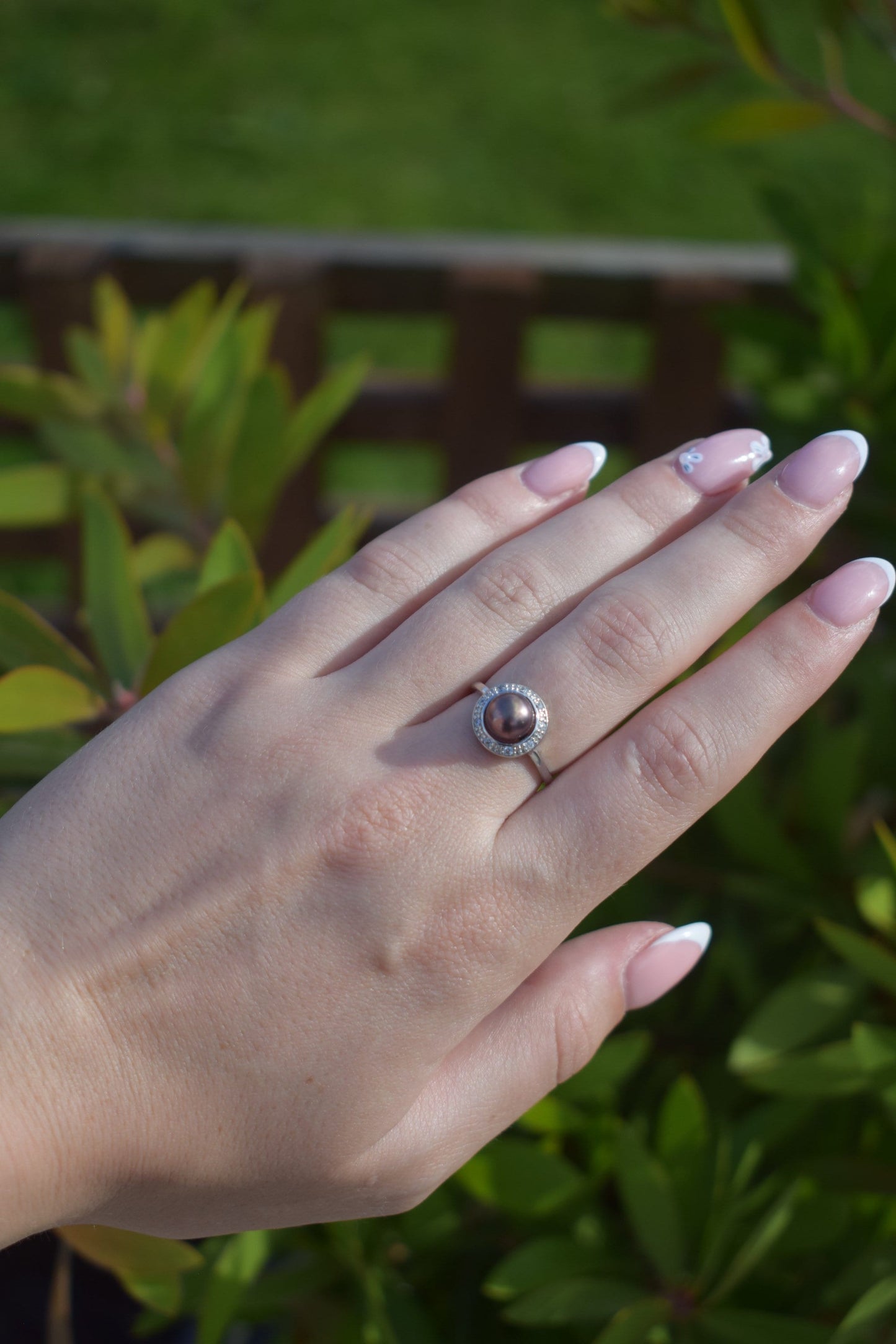 Black Rainbow Freshwater Pearl Ring - Gift, Birthday, Anniversary, Christmas