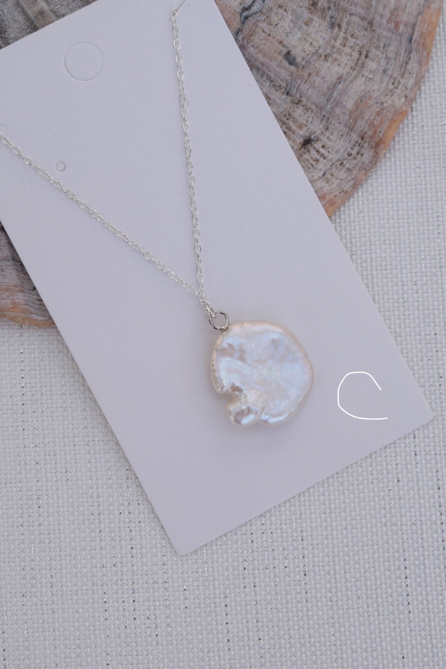 Keshi Pearl Pendant Necklace - Gift, Birthday, Anniversary, Christmas